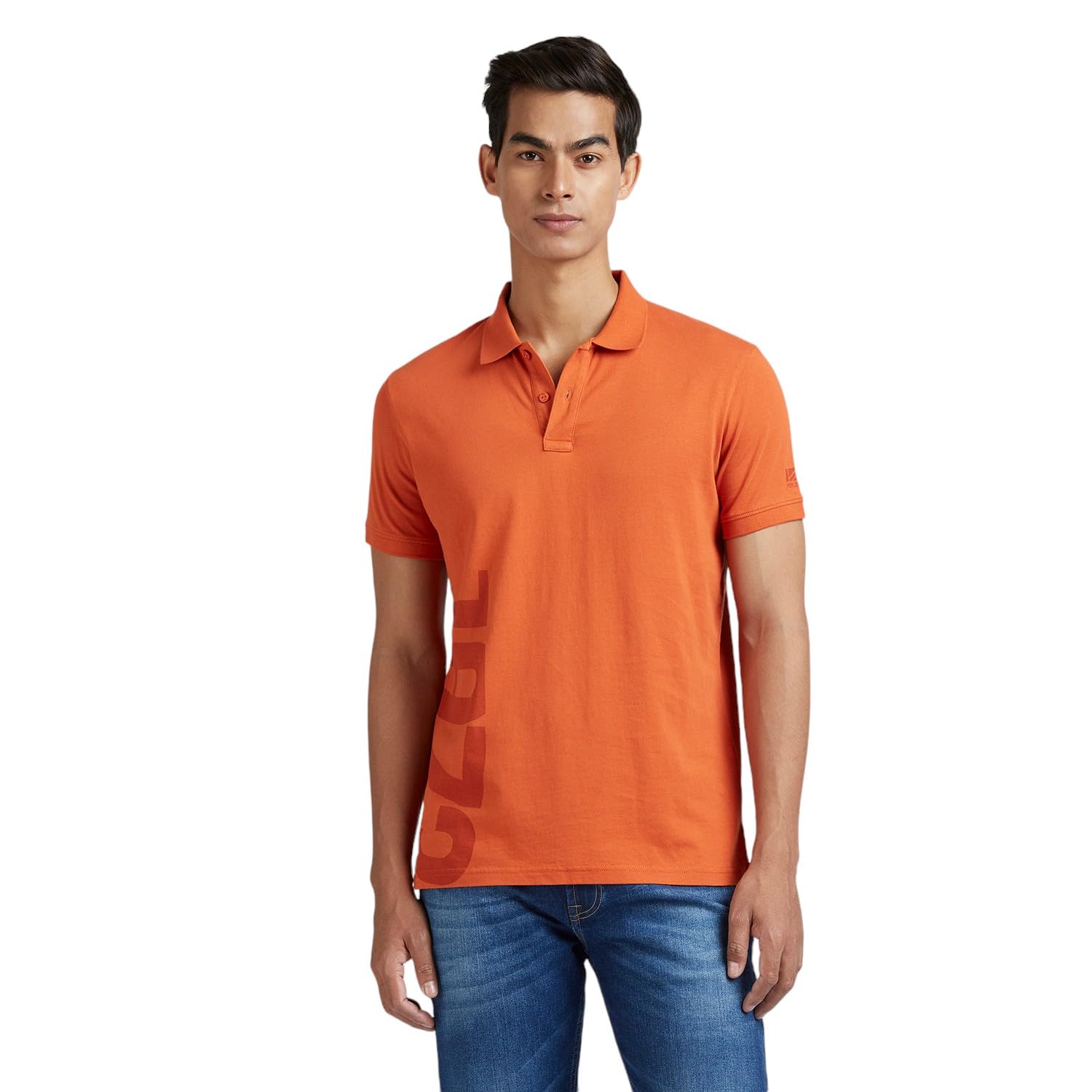 Pepe Jeans MenS Regular Fit T-Shirt (Pm542291_Rust Orange