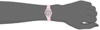 Armitron Sport Women's Silver-Tone Accented Digital Chronograph Neon Pink Resin Strap Watch, 45/7012NPK