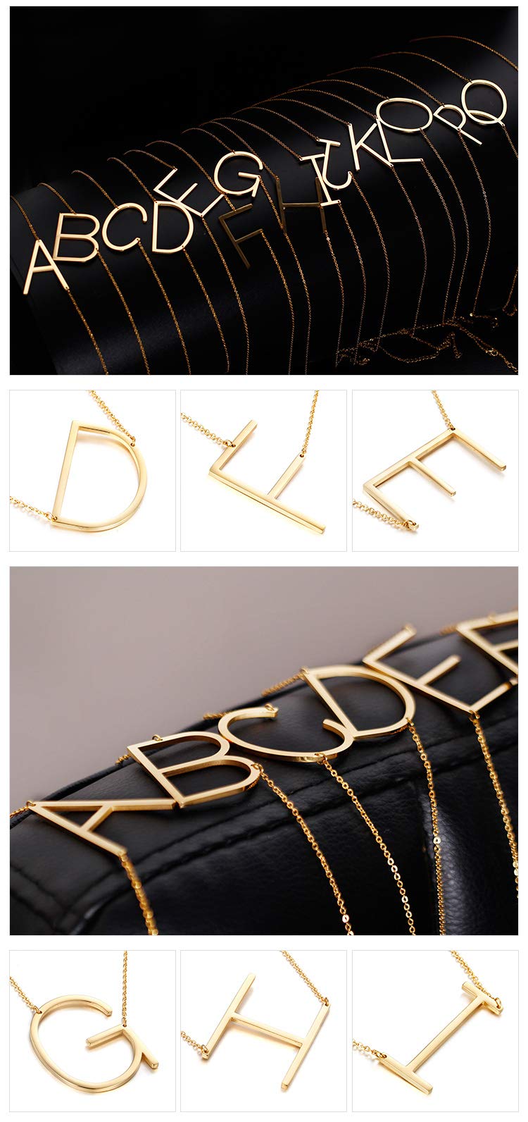 Memgift Initial Necklace for Women Initial C Letter Necklace for Women Christmas Birthday Gifts for Women Jewelry Gifts for Her