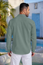 ROYALSCOUT Combo of 2 Textured Shirts for Men | Long Sleeves Perfect for Smart Workwear, Relaxed Outings, or Formal Occasions