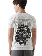 Bewakoof Official Marvel Merchandise Avengers Mens Graphic Print Regular Fit Half Sleeve Round Neck Cotton Jersey T-Shirt_64870