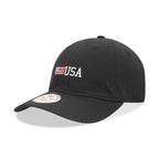 Relaxed Graphic Cap, Side US Flag, Black