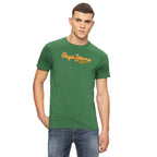 Green Crew Neck Short Sleeved T-Shirt