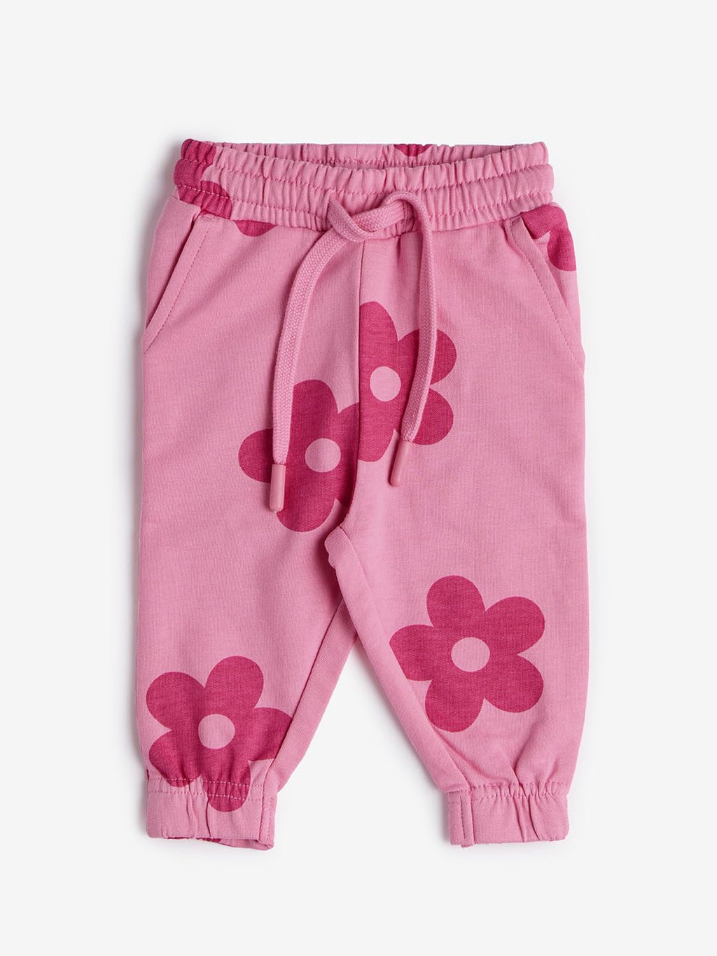 The Souled StoreTSS Originals: Pink FloraGirls Cotton Joggers