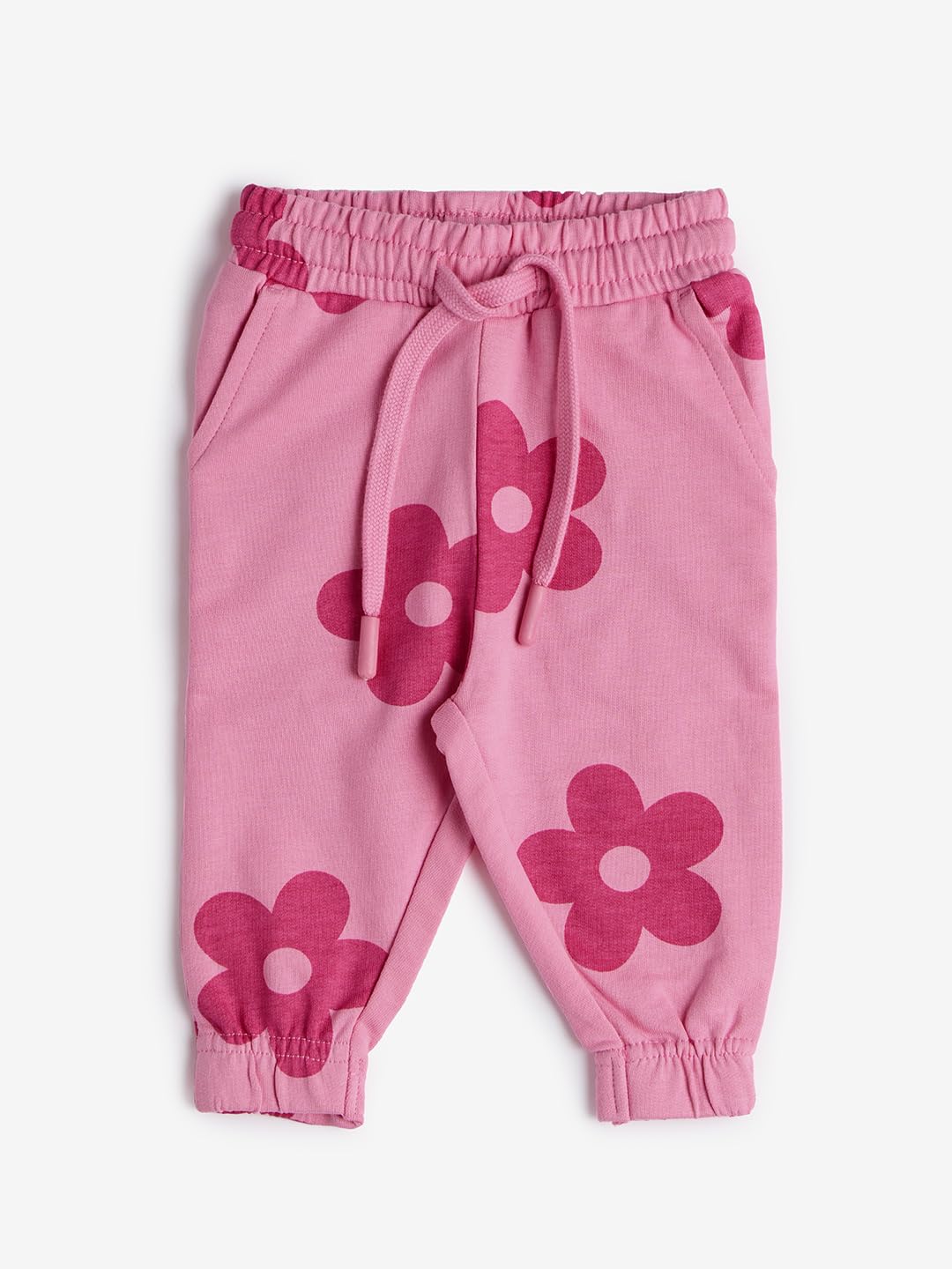 The Souled StoreTSS Originals: Pink FloraGirls Cotton Joggers