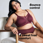 NYKD (NYB101 Cotton Non Padded & Non Wired Everyday Bra for Women | M-Frame Structure for Bounce Control with Full Coverage & Su