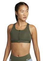 Nike Swsh Zip Front Women Running Sports Bras