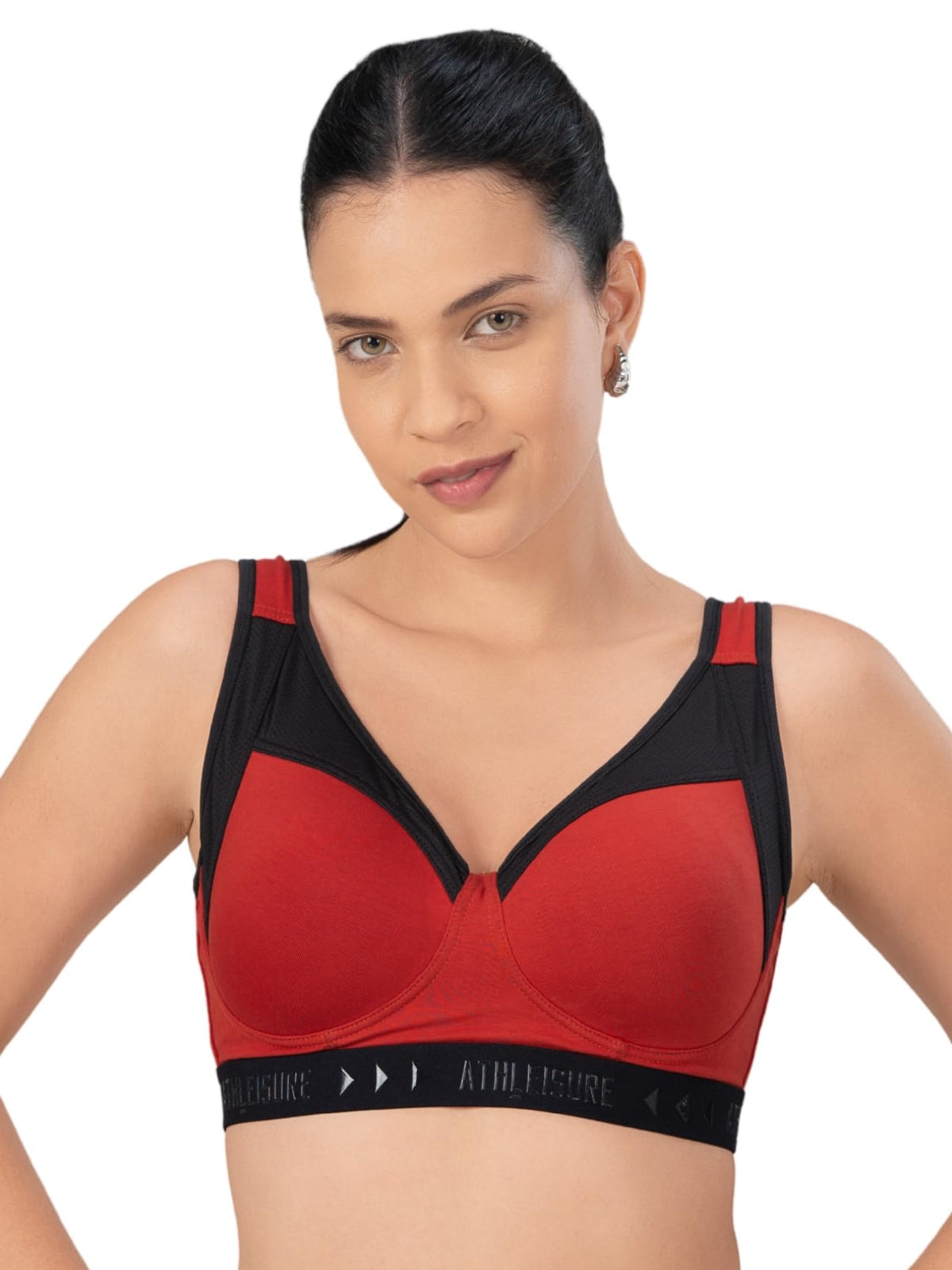 Lovable Women Girls Non Wired Padded Sports Bra In Orange Color Energy Bra  Ao Xxl