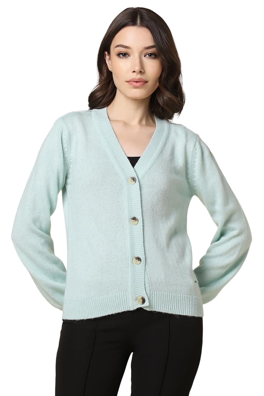 Allen Solly Women Solid Casual Sweater