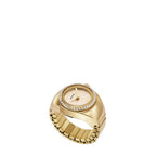 Fossil Women's Watch Ring Quartz Stainless Steel Watch, Color: Gold Glitz (Model: ES5319)