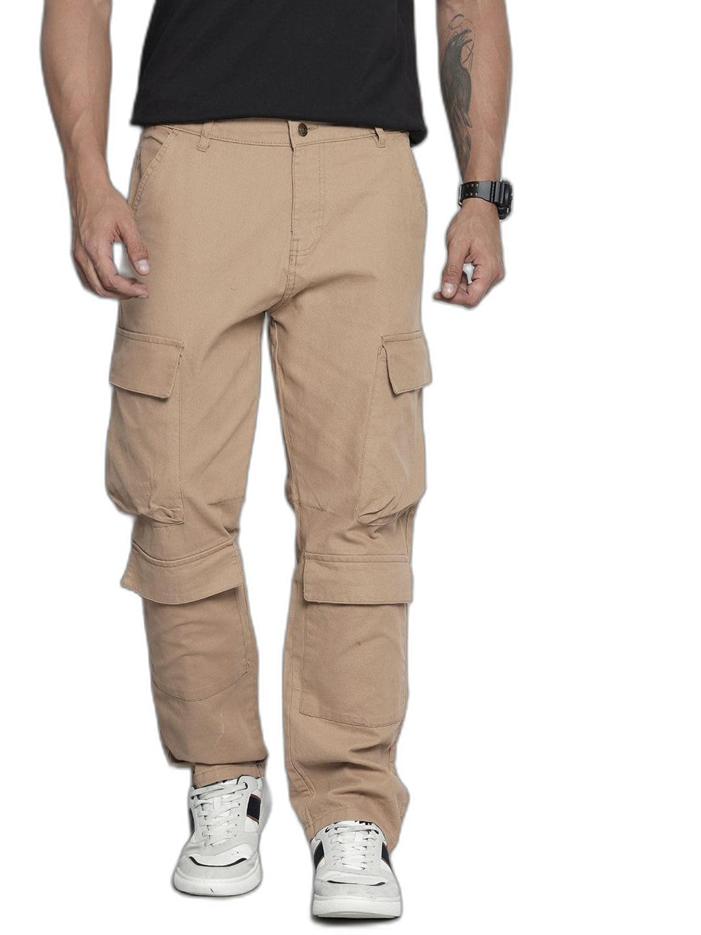 The Indian Garage Co Mens Relaxed Fit Solid Sweater