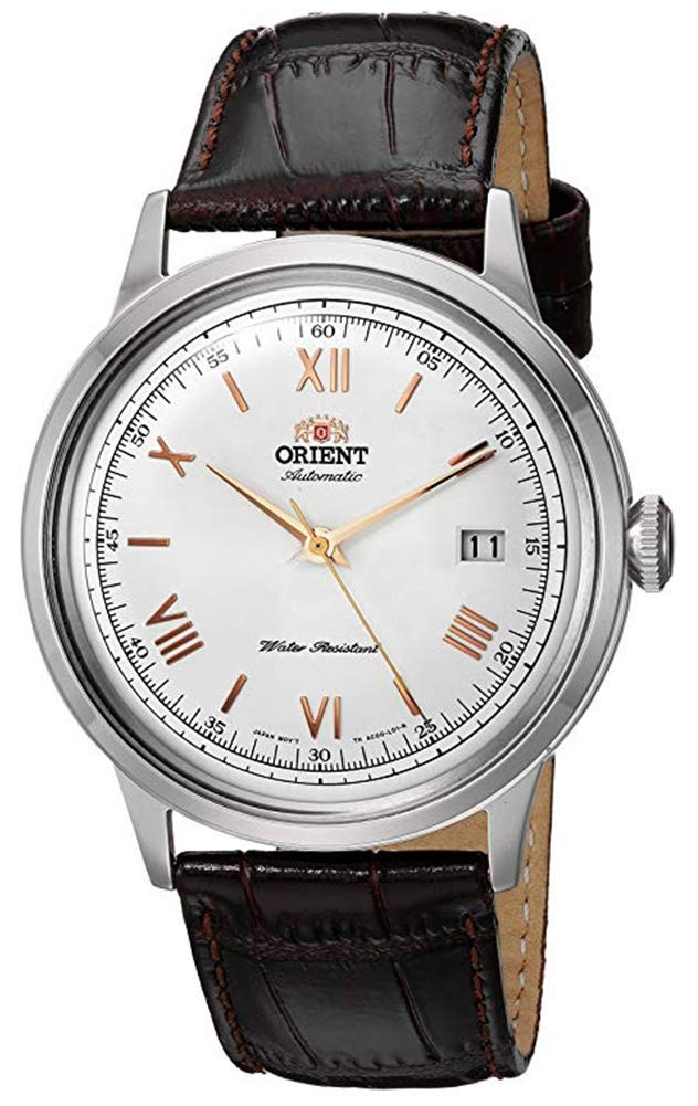 Orient '2nd Gen. Bambino Ver. 2' Contemporary Classic Dress Watch for Men, Japanese Automatic Stainless Steel Watch with Leather