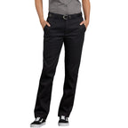 Dickies Women's Flex Slim Fit Work Pants, Black, 16