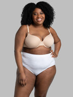 Fruit of the Loom womens Tag Free Cotton Panties (Regular & Plus Size) Briefs, Plus Size Brief - 10 Pack White, 13 US