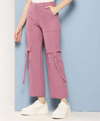 Aarika Girls Casual Wear Purple Colour Solid Nylon Pant (9-14 Years)