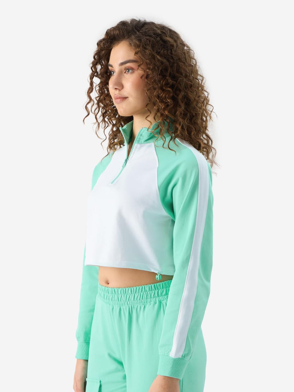 The Souled Store Applemint High Neck Top Women Pre-Winter Tops