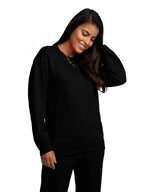 Fruit of the Loom Men's Moisture Wicking Eversoft Fleece Sweatshirt, Black, 4X-Large