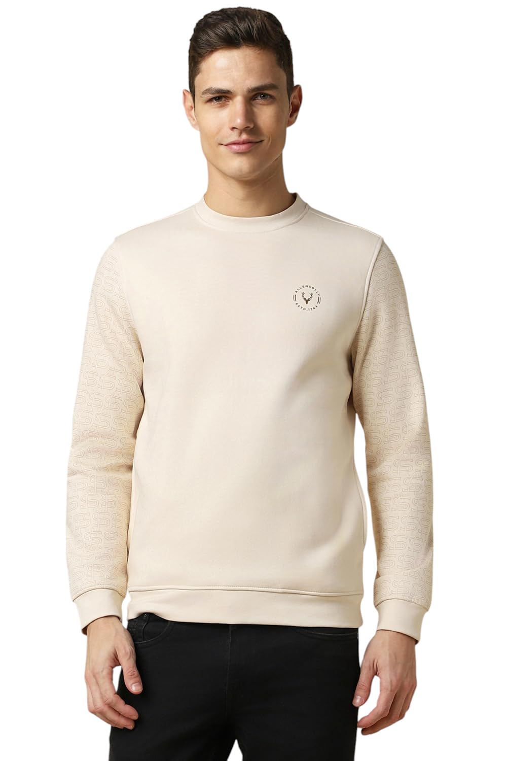 Allen Solly Men Casual Full Sleeve Crew Neck T-Shirt