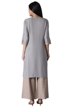 Aurelia Womens Viscose Kurta-Straight Palazzo