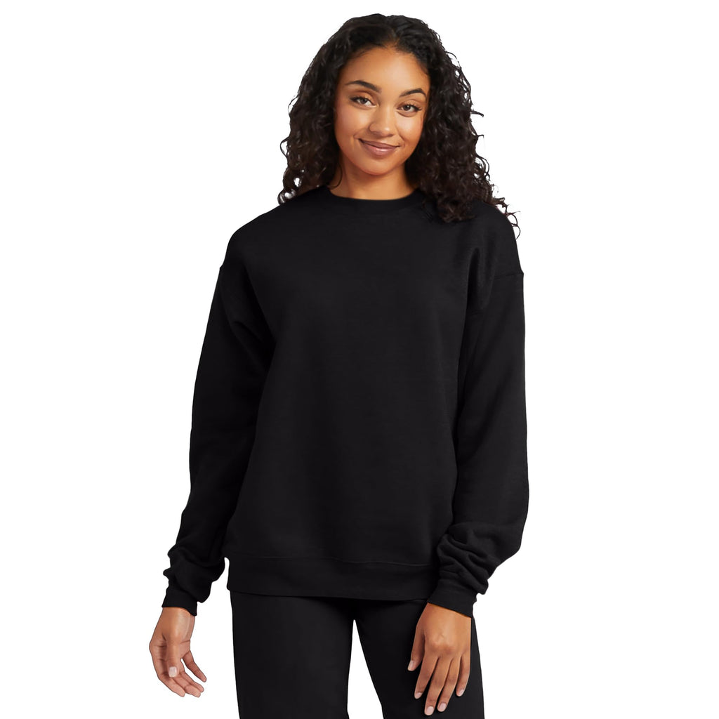 Hanes Men's EcoSmart Sweatshirt, Black, Medium