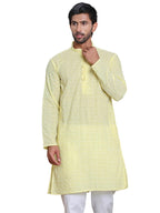 Jompers Mens Floral Embroidered Kurta Churidar Set