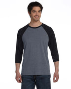 Unisex 34-Sleeve Baseball T-Shirt - gRY cHR BLK TRB - S(D0102H7WgQT)