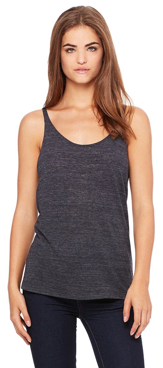 Ladies Slouchy Tank - WHITE - M(D0102H7WESX)