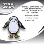 OFFICIAL Star Wars: The Last Jedi Porg Pin | Collectible Star Wars Pin | About 2 Diameter