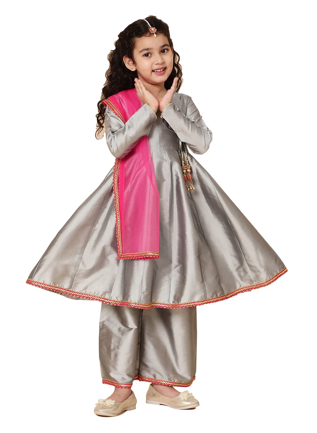 A.T.U.N. Girls Anarkali Palazzo Set