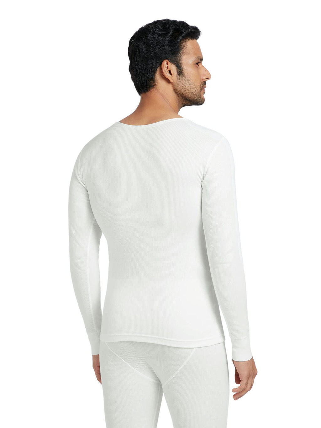 XYXX Mens Thermal Vest | Antibacterial, Skin Friendly with Superior Heat Retention | Slim Fit Full Sleeve Solid Alpine IntelliH
