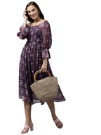 Aarika Womens Purple Color Middi (MD-W-2715-PURPLE-S)