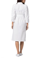 Adar Universal Scrub Dress for Women - Fitted Midriff Dress - 2810 - White - 10