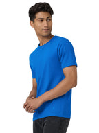 XYXX Mens Solid Regular Fit T-Shirt (XY_CR15_Tshirt_1_Medium Blue
