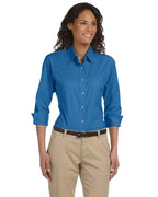 Ladies Perfect Fit34-Sleeve Stretch Poplin Blouse - LIME - S(D0102H7YEc8)