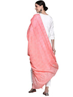 Ishin Women'S White Schiffli Embroidered Straight Kurta Set With Trouser And Dupatta