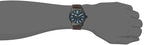 Citizen Men's Eco-Drive Weekender Garrison Field Watch in Black IP Stainless Steel with Brown Leather strap, Navy Dial (Model: B