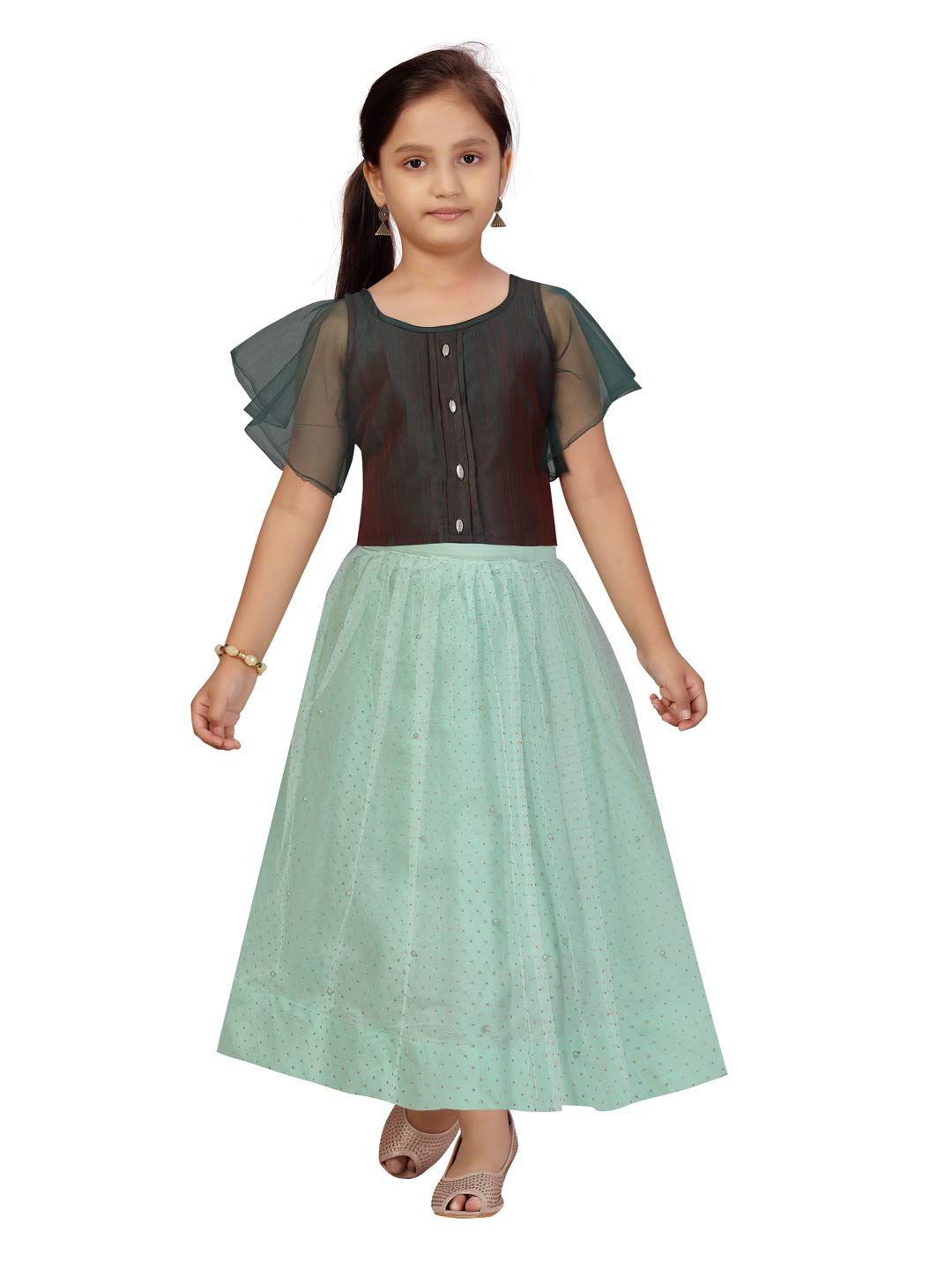 Aarika Girls Rama colour Lehenga Choli (JN_LCH-11005-RAMA-24)