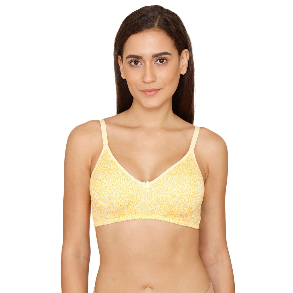 Rosaline by Zivame Womens Polyester Cotton Non Padded Underwire_Type.Value Classic 3/4Th Coverage T-Shirt Bra (RO1051_Pink_32B)
