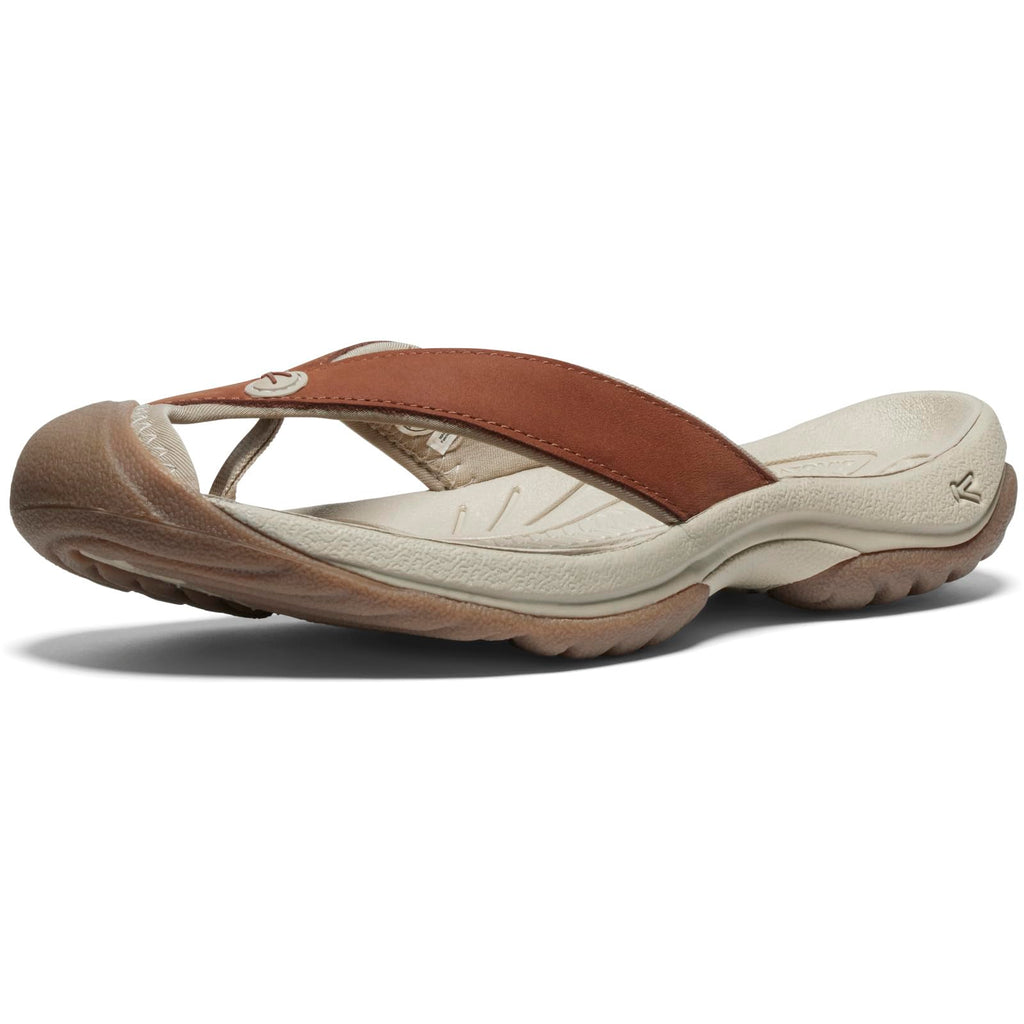 KEEN Women's Waimea H2 Toe Protecting Flip-Flops, Sorrel Horse/Plaza Taupe, 8.5