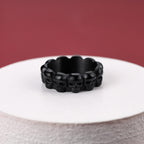 Retro Skull Rings Mens Pinky Rings Black Stainless Steel Biker Ring Great Halloween Party Dressing