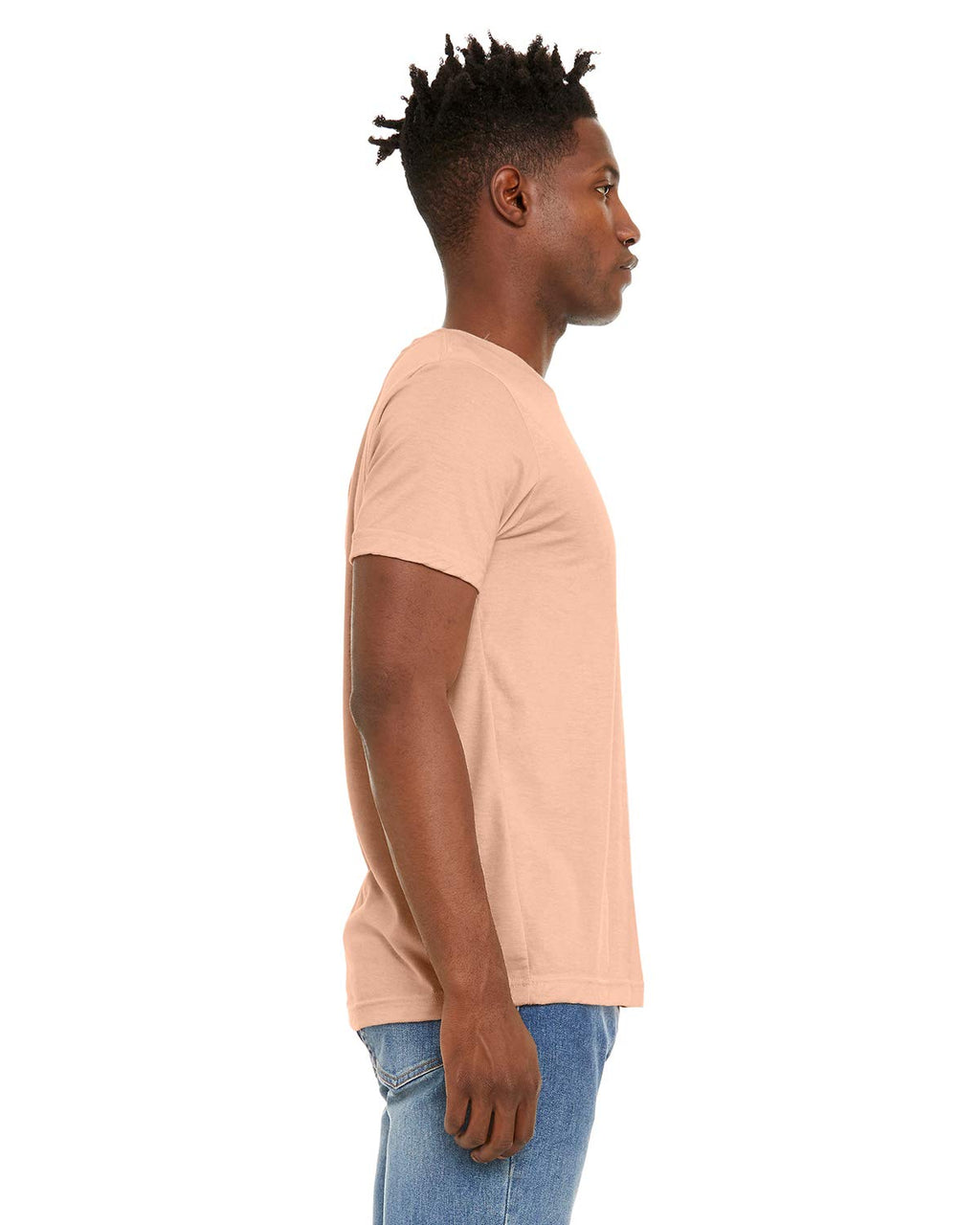 Unisex Sueded T-Shirt - HEATHER RED - XS(D0102H7KP46)