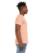 Unisex Sueded T-Shirt - HEATHER RED - XS(D0102H7KP4T)