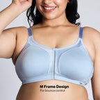NYKD (NYB101 Cotton Non Padded & Non Wired Everyday Bra for Women | M-Frame Structure for Bounce Control with Full Coverage & Su