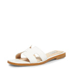 Steve Madden Women's Hadyn Sandal, White Leather, 7