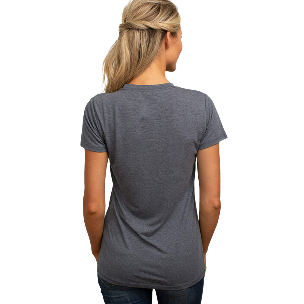 Bamboo Crew Tee - Navy Heather by Cariloha for Women - 1 Pc T-Shirt (S)
