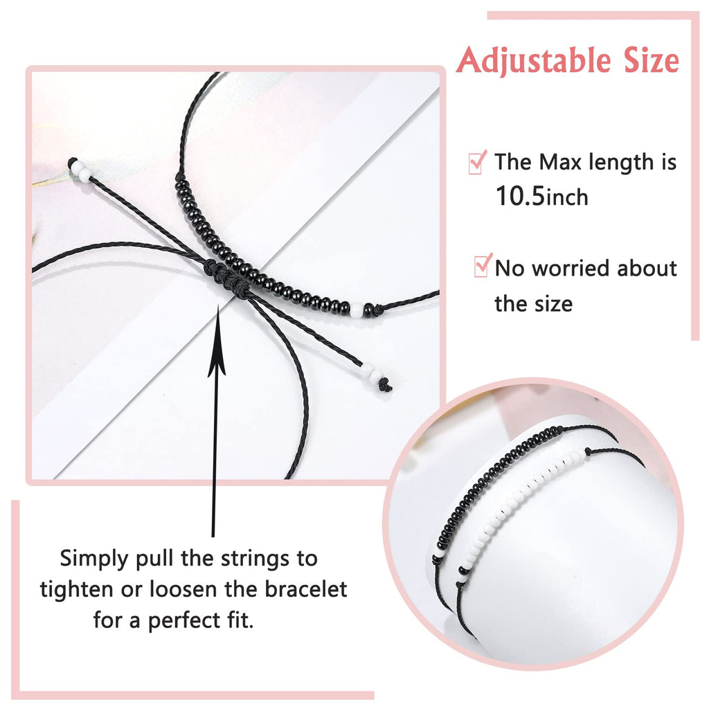 UNGENT THEM Matching Couples Bracelets Ideas Soulmate Jewelry Long Distance Relationship Anniversary Christmas Valentine's Day G