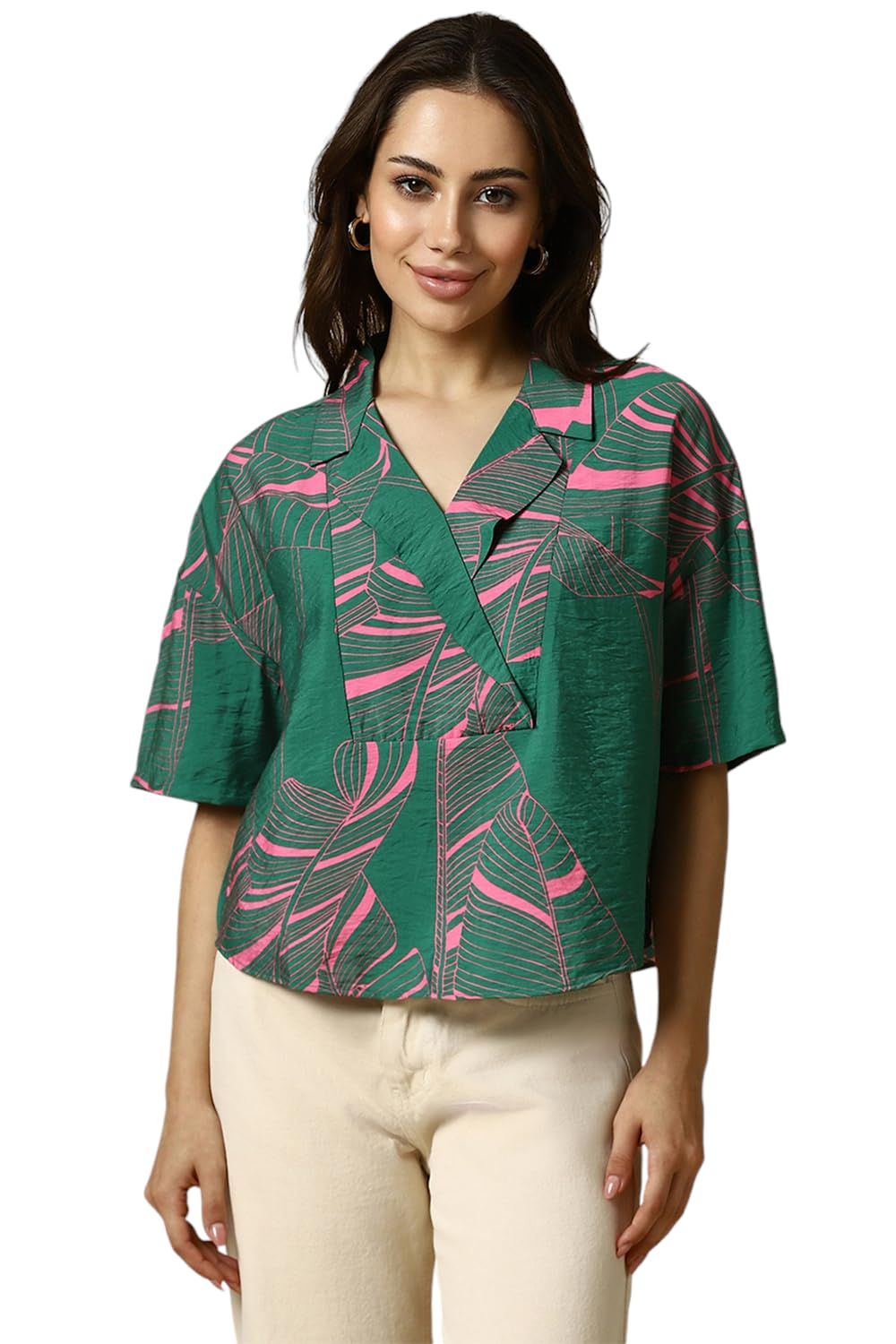 Allen Solly Women Printed Casual T-Shirt