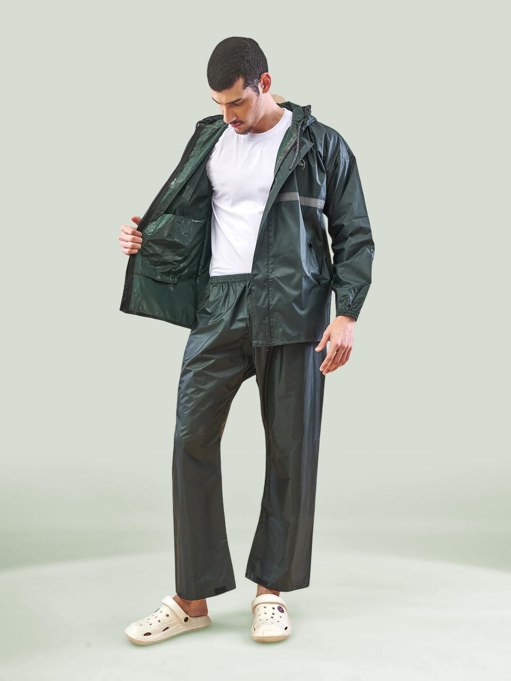 Lux Venus Tapping Rain Coat For Men