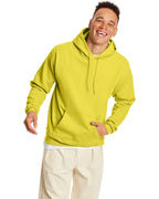 Hanes Men's Pullover EcoSmart Hooded Sweatshirt, yellow, X Large