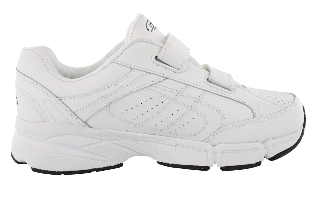 Dr.Scholls Mens Omega Light Weight Dual Strap Sneaker wide width (9 2E US, White)